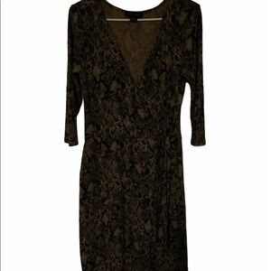 Sanctuary dress black and tan size medium